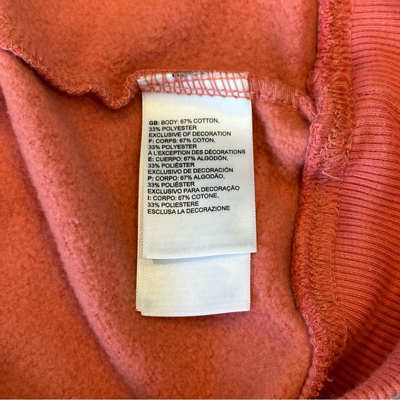 THE NORTH FACE Box NSE Never Stop Exploring Rose Salmon Pink Hoodie XS - Picture 9 of 12